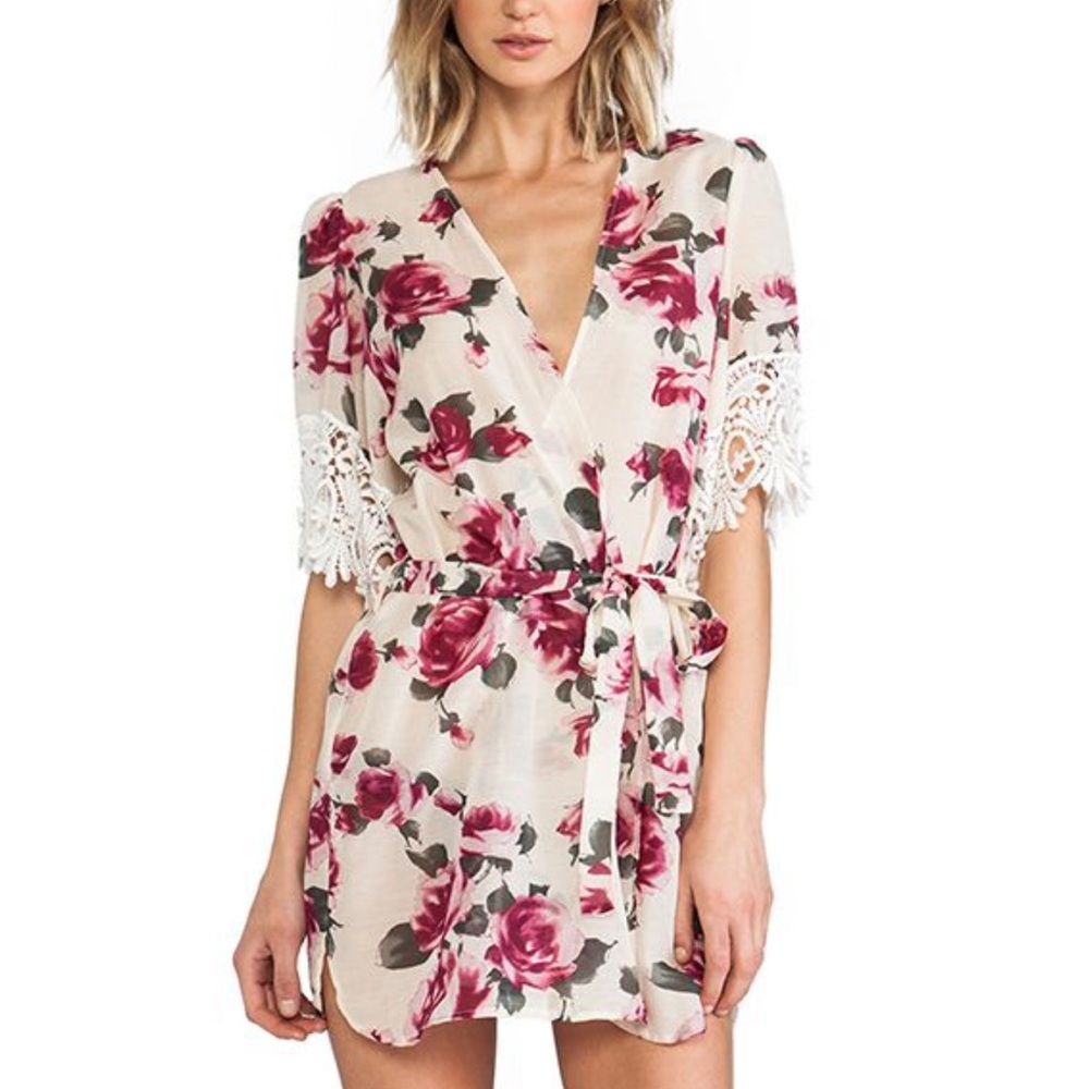 Stone Cold Fox silk robe